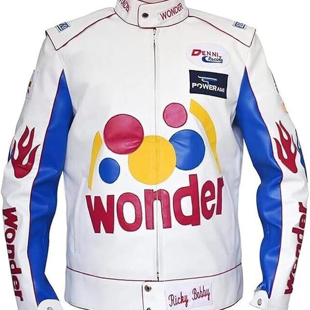 Racing Jacket - White, Blue, Red